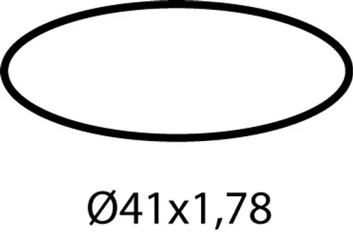 O-Ring von Ideal Standard in ovaler Form, umrandet, ohne sichtbare Maße. Eignet sich für verschiedene Anwendungen in der Sanitärinstallation.